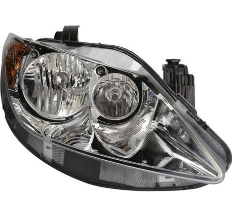 Lampa frontala Dreapta halogen. H7. electric. cu motor. culoare insert. argintiu. culoare semnalizator. transparent SEAT IBIZA I