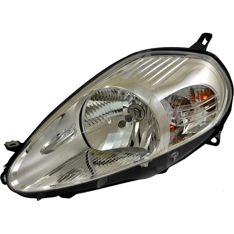 Lampa frontala Stanga halogen. H4-W5W. electric. cu motor. culoare insert. argintiu. culoare semnalizator. transparent ABARTH GR