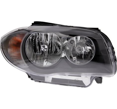 Lampa frontala Dreapta halogen. H7-W5W. electric. cu motor. culoare semnalizator. transparent BMW 1 E81. 1 E82. 1 E87. 1 E88 01.
