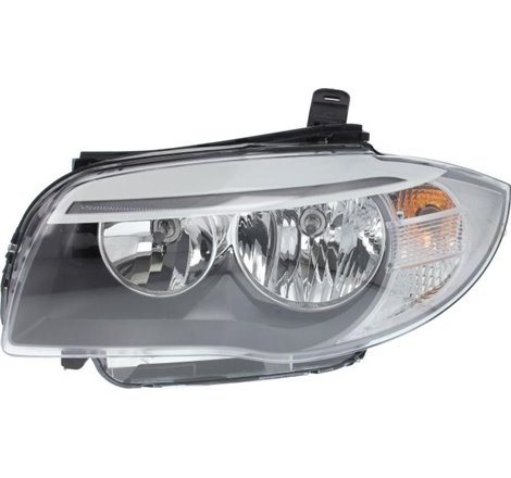 Lampa frontala Stanga halogen. H7-W5W. electric. cu motor. culoare semnalizator. transparent BMW 1 E81. 1 E82. 1 E87. 1 E88 03.1