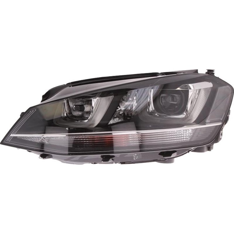 Lampa frontala Stanga bi-xenon. D3S-H7. electric. cu motor. culoare insert. negru. culoare semnalizator. transparent VW GOLF ALL