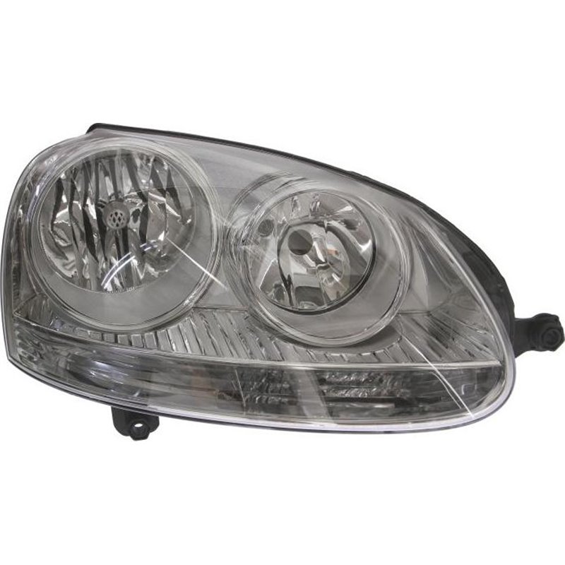 Lampa frontala Dreapta H7. electric. cu motor. culoare insert. cromat VW GOLF PLUS. GOLF V. JETTA III -10.08 - Valeo-046651