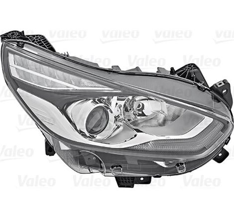 Lampa frontala Stanga halogen. H7-W5W. electric. cu motor. culoare insert. negru FORD S-MAX 01.15- - Valeo-046674