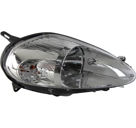 Lampa frontala Dreapta halogen. H4-W5W. electric. cu motor. culoare insert. argintiu. culoare semnalizator. transparent ABARTH G