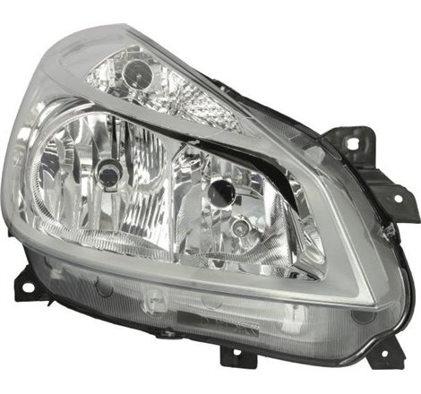 Lampa frontala Dreapta halogen. H7. electric. fara motoras. culoare semnalizator. transparent RENAULT CLIO III. CLIO III-HATCHBA