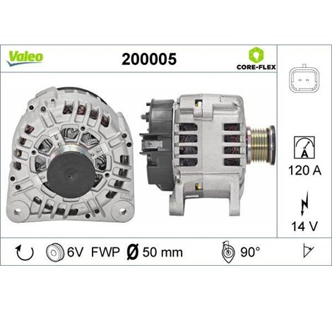 Generator - Alternator - Valeo-200005 - Valeo-200005