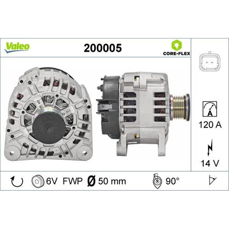 Generator - Alternator - Valeo-200005 - Valeo-200005