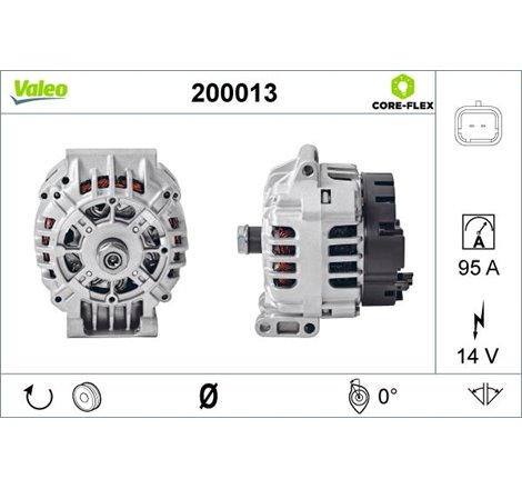 Generator - Alternator - Valeo-200013 - Valeo-200013