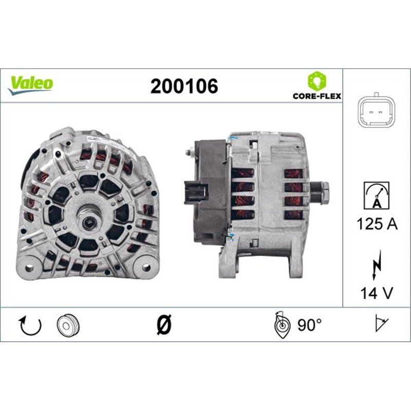 Generator - Alternator - Valeo-200106 - Valeo-200106