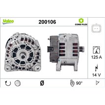 Generator - Alternator - Valeo-200106 - Valeo-200106