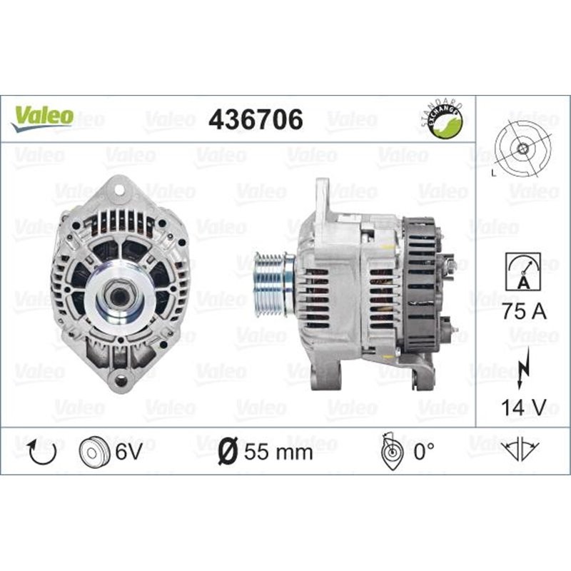 Generator - Alternator - Valeo-436706 - Valeo-436706