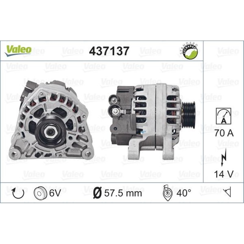Generator - Alternator - Valeo-437137 - Valeo-437137