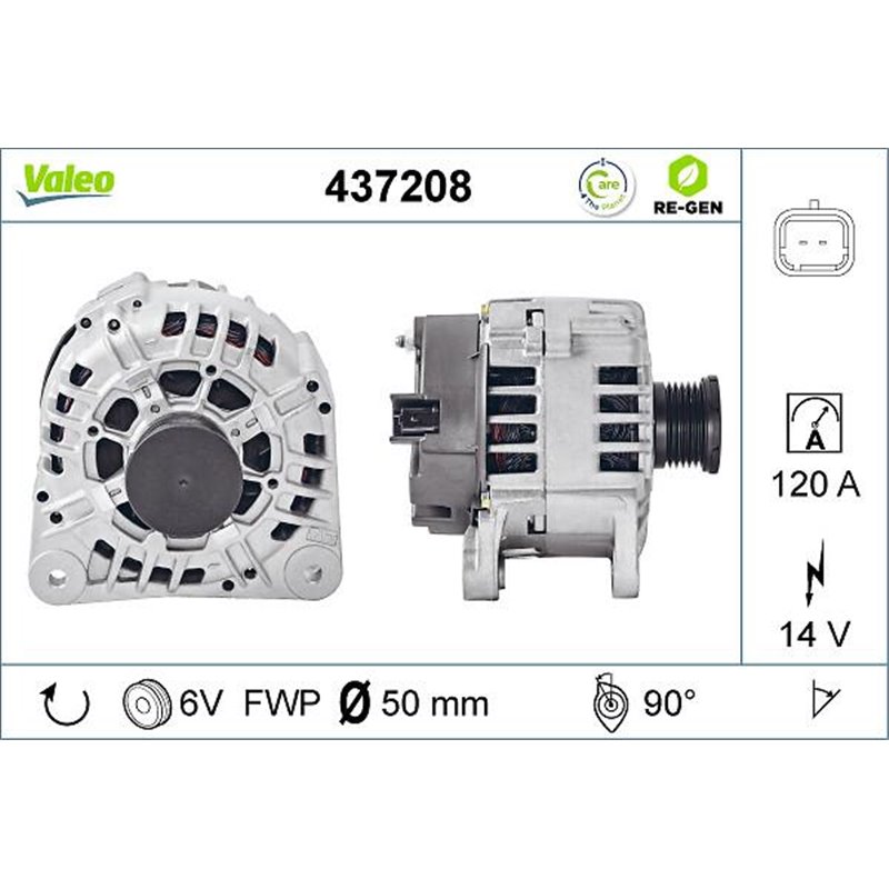 Alternator 14V. 120A VOLVO S40 I. V40. MITSUBISHI CARISMA. SPACE STAR. NISSAN INTERSTAR. PRIMASTAR. OPEL MOVANO A. VIVARO A. REN