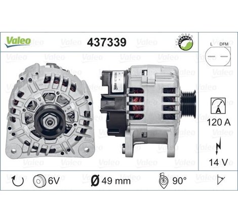 Generator - Alternator - Valeo-437339 - Valeo-437339