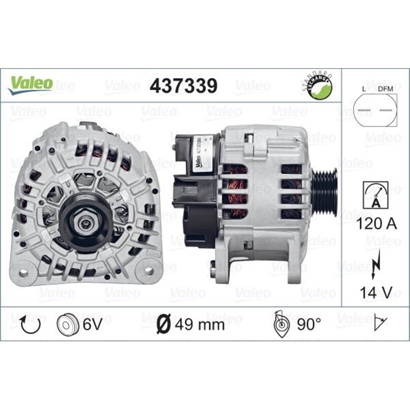 Generator - Alternator - Valeo-437339 - Valeo-437339