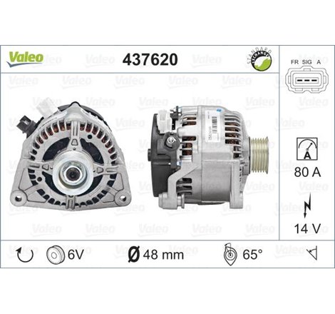 Generator - Alternator - Valeo-437620 - Valeo-437620