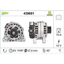Alternator 14V. 70A CITROEN BERLINGO. BERLINGO MULTISPACE. BERLINGO-MINIVAN. C15-MINIVAN. C2. C4. C4 I. C-ELYSEE. JUMPY I. NEMO.