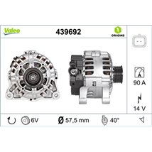 Alternator 14V. 90A CITROEN BERLINGO. BERLINGO MULTISPACE. BERLINGO-MINIVAN. C4. C4 I. C5 I. C5 II. C8. JUMPY I. NEMO. NEMO-MINI
