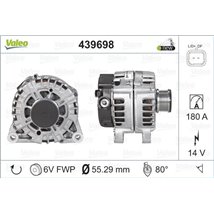 Alternator 14V. 180A CITROEN BERLINGO. BERLINGO MULTISPACE. BERLINGO-MINIVAN. C4. C4 GRAND PICASSO I. C4 I. C4 PICASSO I. C5 II.