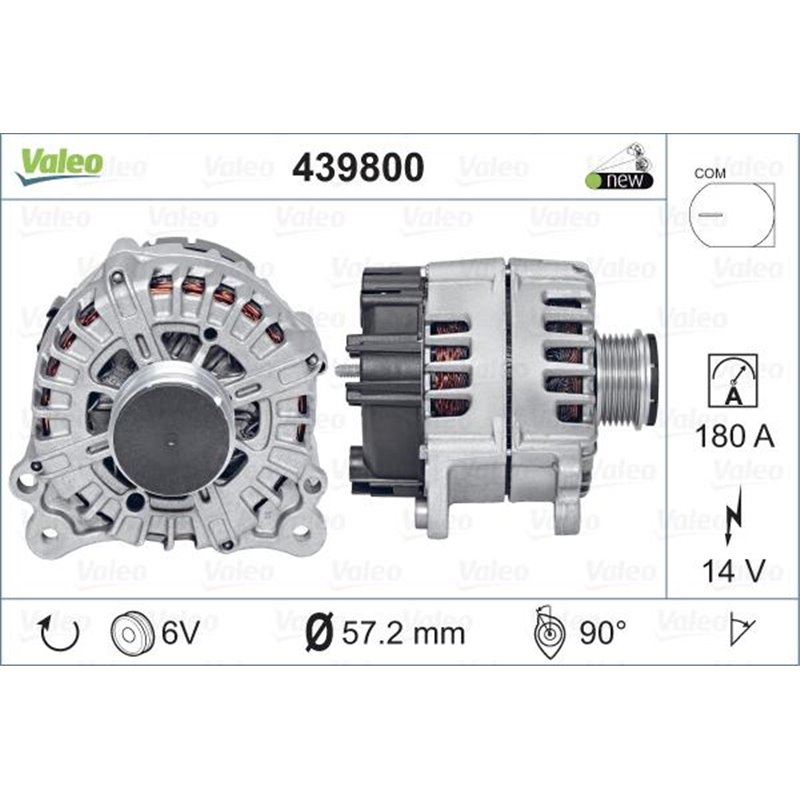 Generator - Alternator - Valeo-439800 - Valeo-439800