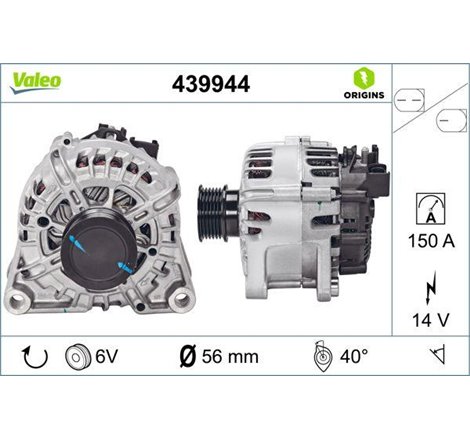 Alternator 14V. 150A FORD C-MAX II. FOCUS III. FOCUS III-HATCHBACK. FOCUS III-KOMBI. GRAND C-MAX. KUGA II 2.0D 03.13-02.20 - Val