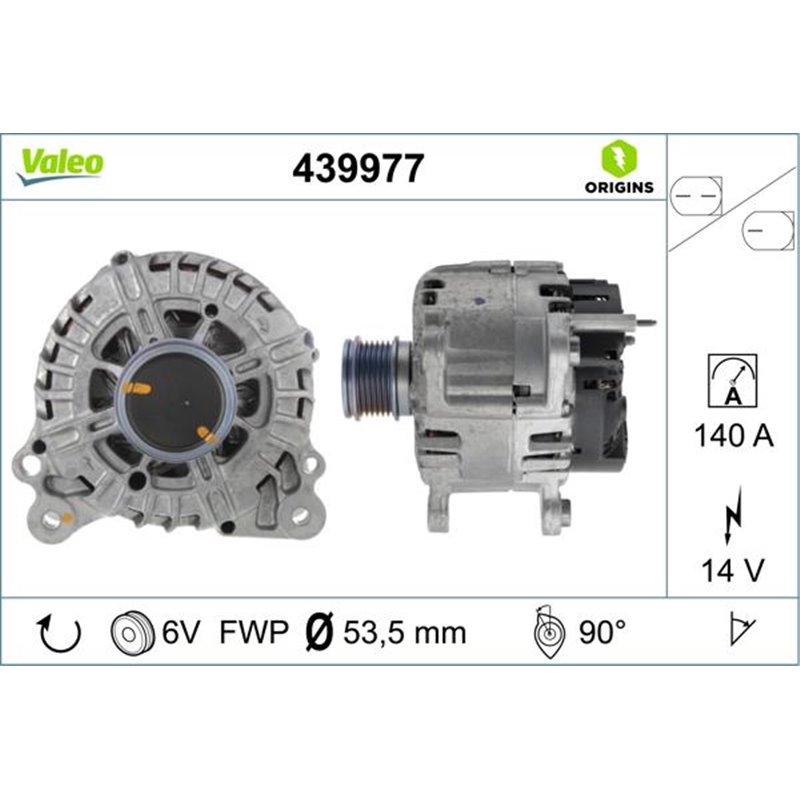 Generator - Alternator - Valeo-439977 - Valeo-439977