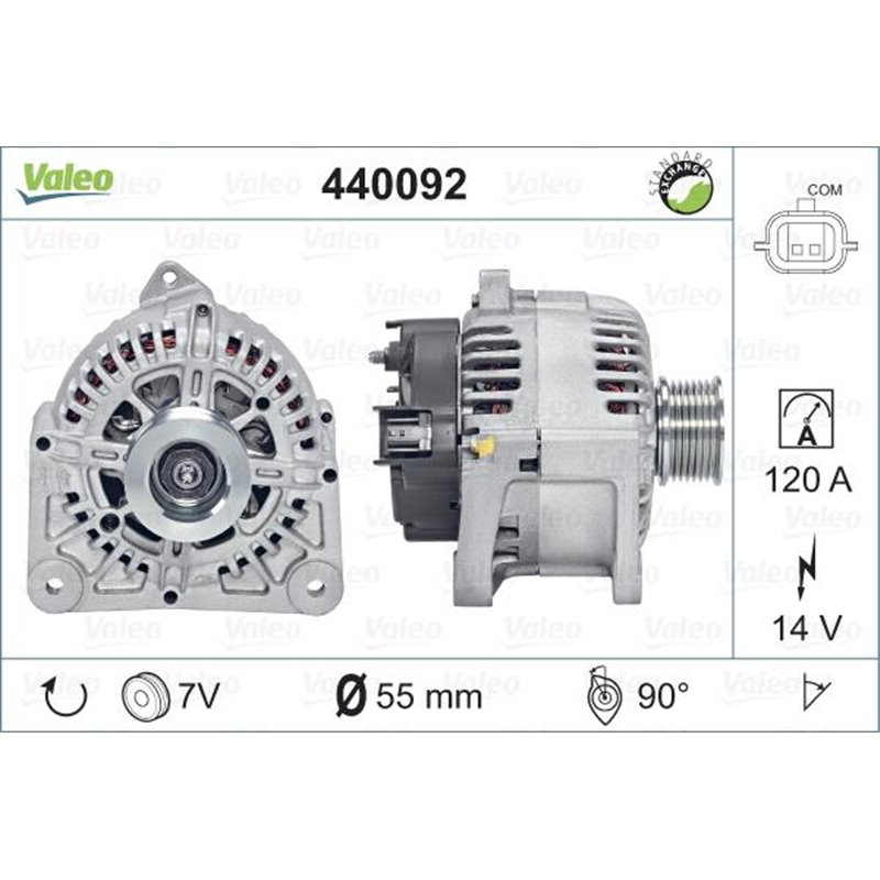 Generator - Alternator - Valeo-440092 - Valeo-440092