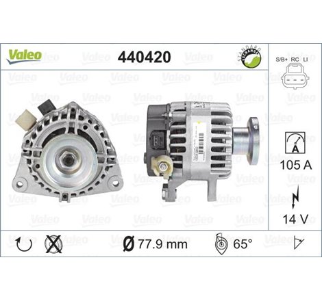 Generator - Alternator - Valeo-440420 - Valeo-440420