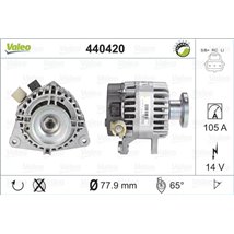 Generator - Alternator - Valeo-440420 - Valeo-440420