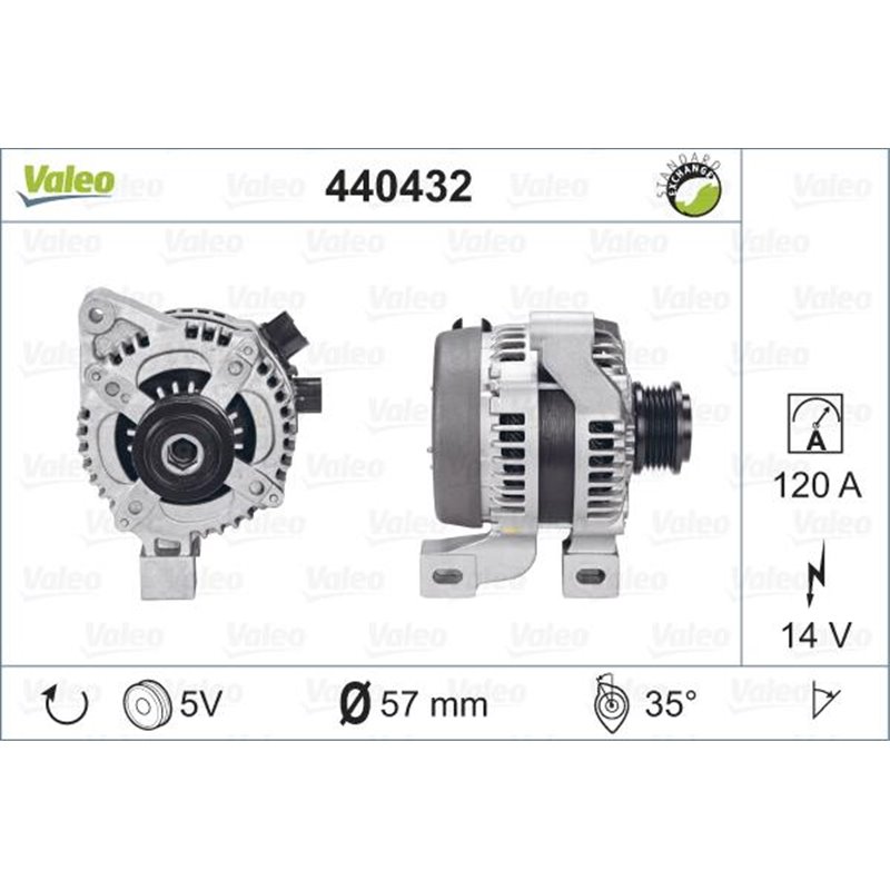 Generator - Alternator - Valeo-440432 - Valeo-440432