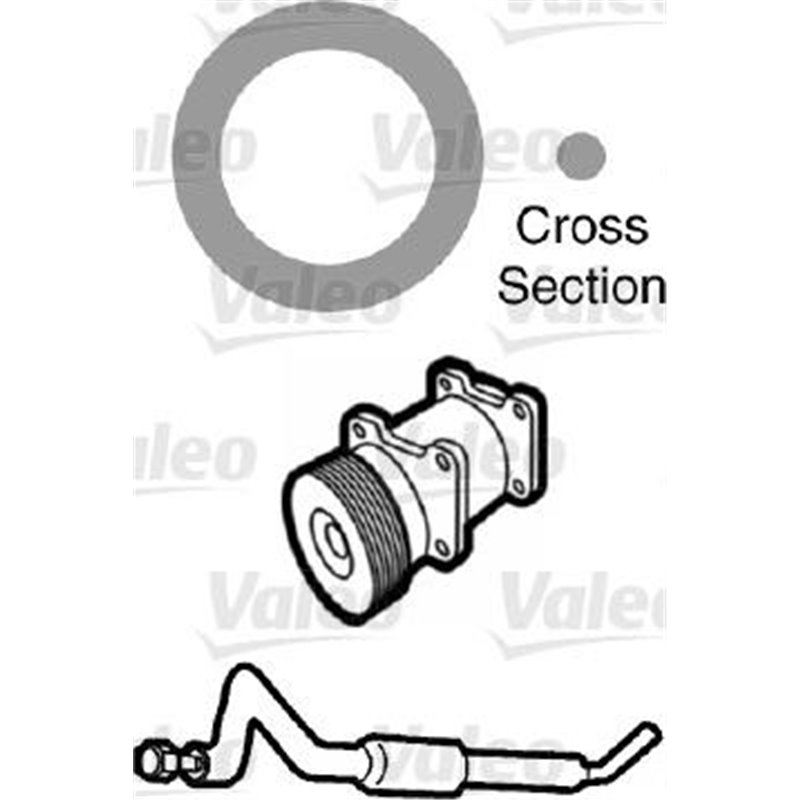 Garnitura,conducta lichid de racire - Valeo-509737