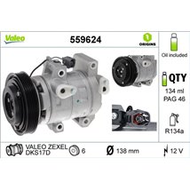 Compresor AC HYUNDAI SONATA V. MAZDA 3. 6. CX-7 1.8-2.3 01.02-03.13 - Valeo-559624