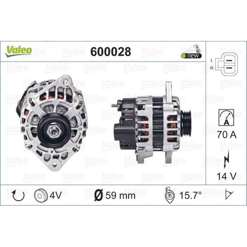 Generator - Alternator - Valeo-600028 - Valeo-600028