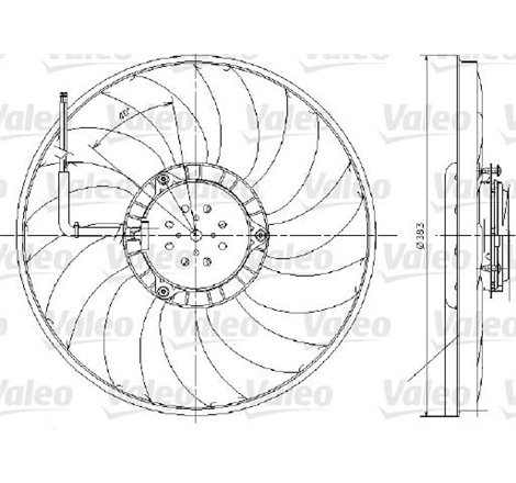 Ventilator radiator Stanga cu carcasa AUDI A6 ALLROAD C6. A6 C6 2.0-3.2 05.04-08.11 - Valeo-696017