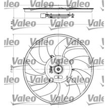Ventilator radiator Dreapta AUDI A4 ALLROAD B8. A4 B8. A5. A6 ALLROAD C7. A6 C7. A7. Q3. Q5. PORSCHE MACAN 1.4-3.2 06.07- - Vale