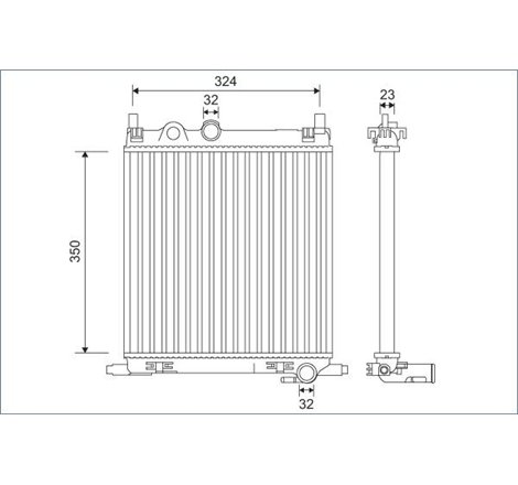 Radiator motor SEAT MII. SKODA CITIGO. E-CITIGO. VW LOAD UP. UP! 1.0-1.0CNG-Electric 08.11- - Valeo-701128