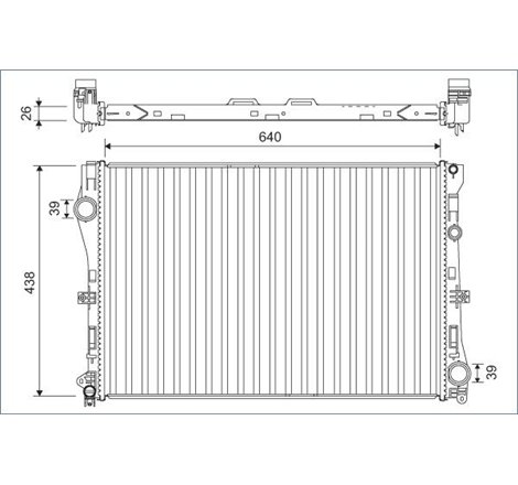 Radiator motor MERCEDES C A205. C C205. C T-MODEL S205. C W205. CLS C257. E A238. E ALL-TERRAIN S213. E C238. E T-MODEL S213. E 