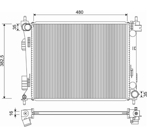 Radiator motor HYUNDAI ACCENT IV. I20 I. KIA RIO III 1.1D-1.4D-1.6D - Valeo-701347