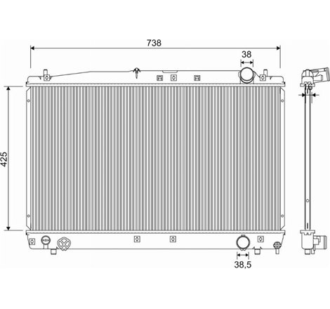 Radiator, racire motor - Valeo-701349