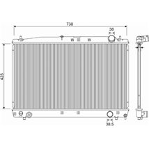 Radiator, racire motor - Valeo-701349