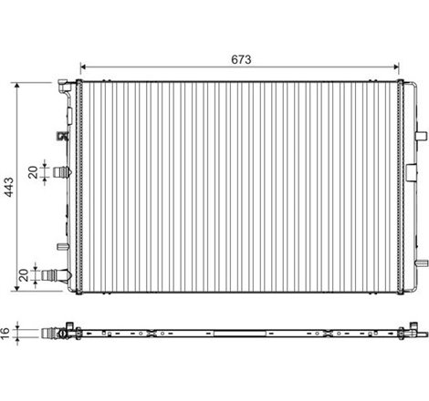 Radiator motor RENAULT GRAND KANGOO III. GRAND SCENIC IV. KANGOO EXPRESS. KANGOO II. KANGOO III. KANGOO III-MINIVAN. MEGANE IV. 