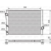 Radiator motor Automat BMW X5 E70. X5 F15. F85. X6 E71. E72. X6 F16. F86 2.0-3.0D -06.14 - Valeo-701549