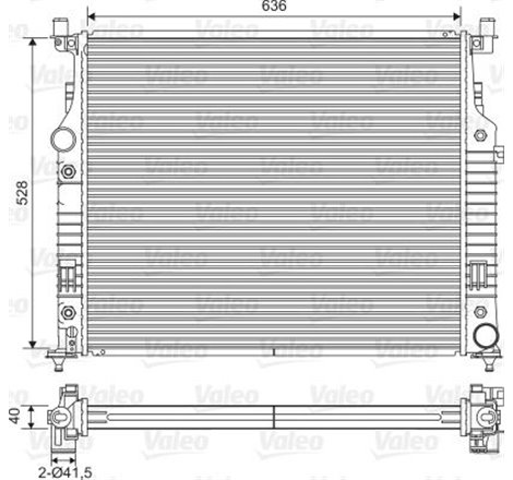 Radiator motor Automat MERCEDES G W461. GL X164. M W164. R W251. V251 3.0-6.2 - Valeo-701569