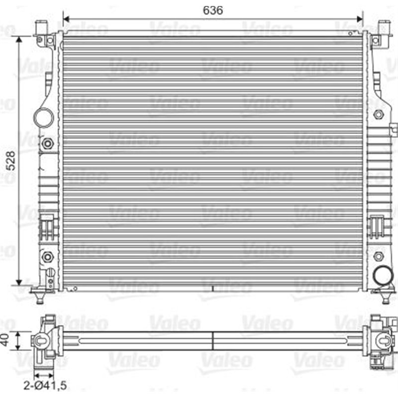 Radiator motor Automat MERCEDES G W461. GL X164. M W164. R W251. V251 3.0-6.2 - Valeo-701569