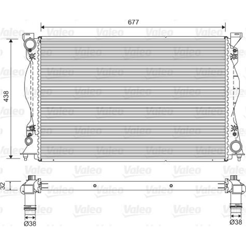 Radiator motor Automat-Manual AUDI A6 ALLROAD C6. A6 C6 2.4-4.2 - Valeo-701580