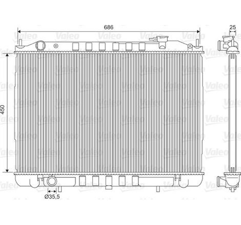 Radiator, racire motor - Valeo-701611