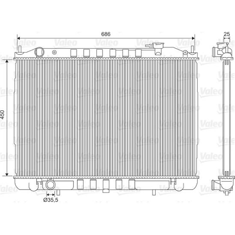 Radiator, racire motor - Valeo-701611