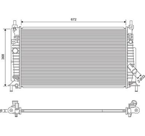 Radiator, racire motor - Valeo-701613