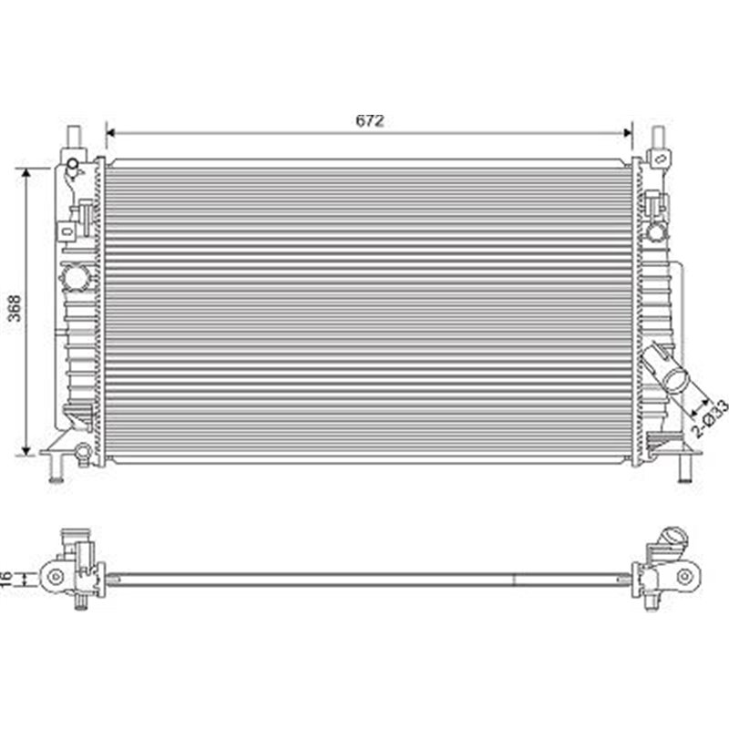 Radiator, racire motor - Valeo-701613