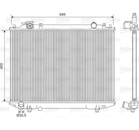 Radiator motor FORD RANGER. MAZDA B-SERIE. BT-50 2.5D-3.0D -06.06 - Valeo-701615